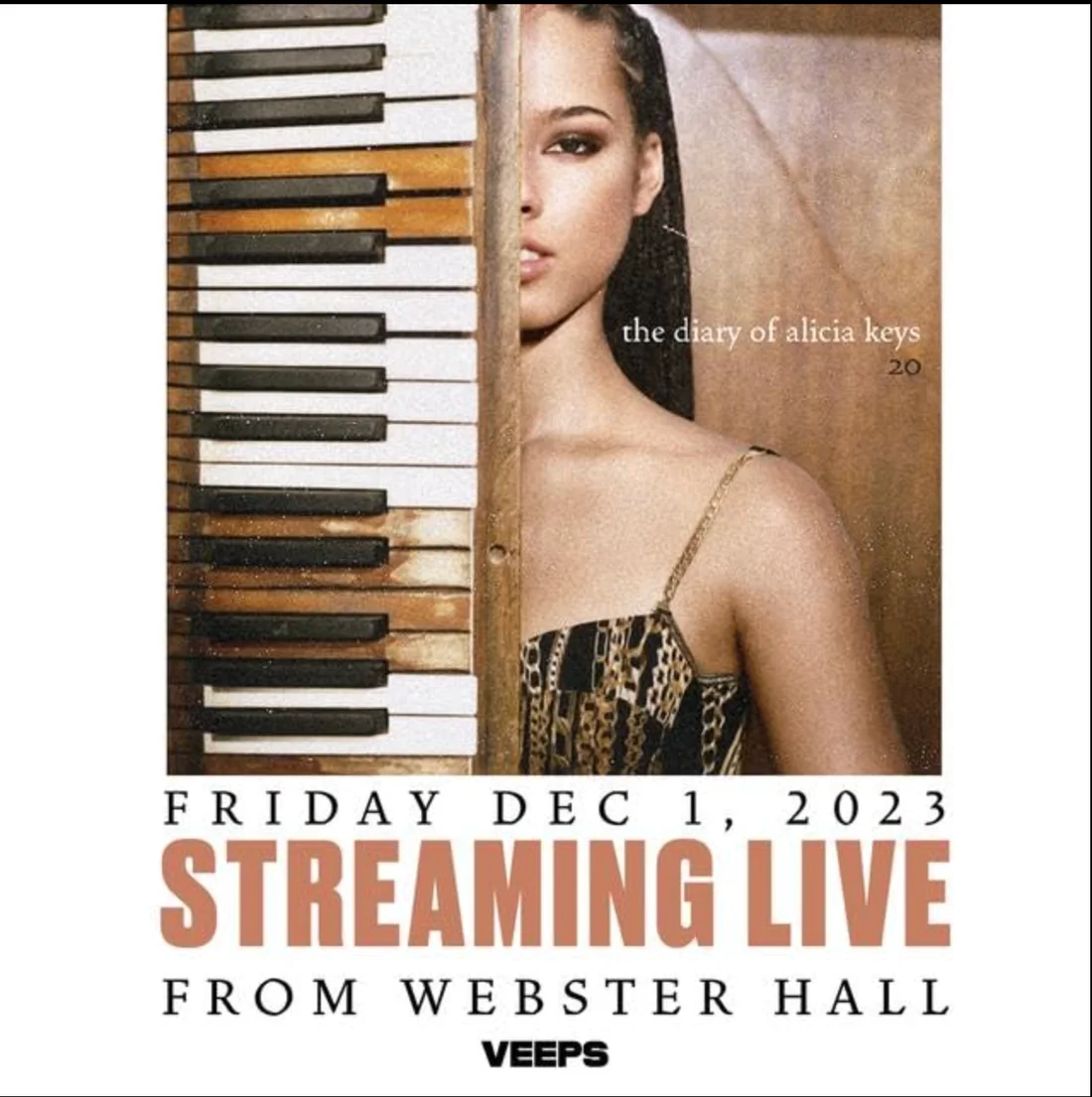 Alicia Keys livestream poster